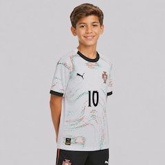 Camisa Portugal II 25/26 10 Bernardo Silva Puma Infantil - Foto 3