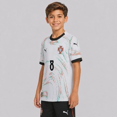 Camisa Portugal II 25/26 8 B. Fernandes Puma Masculina - Foto 4