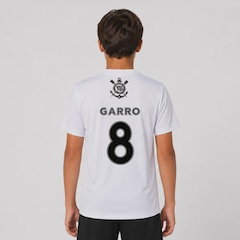 Camisa do Corinthians Escudo Black 8 Garro Infantil - Foto 1