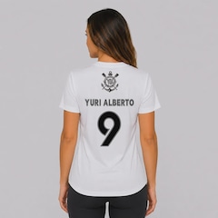 Camisa do Corinthians Fitness Dry Logo 9 Yuri Alberto Feminina - Foto 1