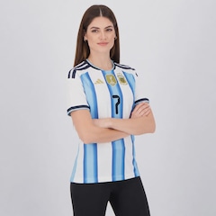 Camisa Argentina I 26/27 7 De Paul adidas Feminina - Foto 3