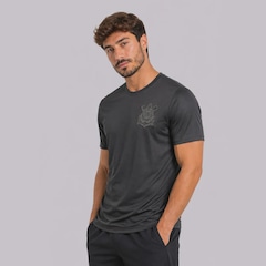 Camisa do Corinthians Brasão 10 Memphis All Black Masculina - Foto 3