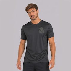 Camisa do Corinthians Brasão 10 Memphis All Black Masculina - Foto 4