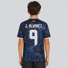 Camisa Argentina II 26/27 9 J. Alvarez adidas Infantil - Foto 1