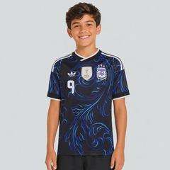 Camisa Argentina II 26/27 9 J. Alvarez adidas Infantil - Foto 2