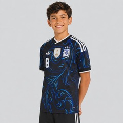 Camisa Argentina II 26/27 8 Enzo adidas infantil - Foto 4