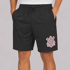 Short do Corinthians Distintivo com Zíper Masculino - Foto 1