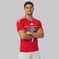 Camisa País de Gales I 26/27 7 D. Brooks adidas - Masculina - Foto 3