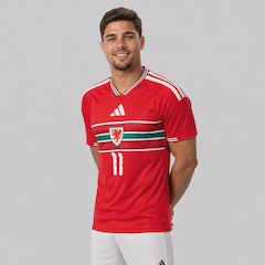 Camisa País de Gales I 26/27 11 B. Johnson adidas - Masculina - Foto 4