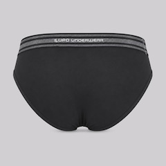 Kit com 3 Cuecas Lupo Slip Com Elastano  - Masculino - Foto 3