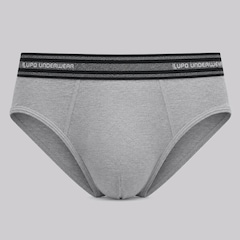 Kit com 3 Cuecas Lupo Slip Com Elastano  - Masculino - Foto 4