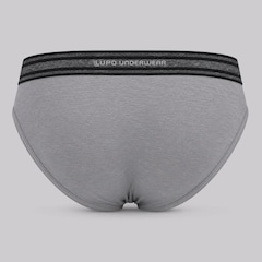 Kit com 3 Cuecas Lupo Slip Com Elastano  - Masculino - Foto 5