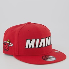 Boné Unissex New Era Miami Heat NBA 22 950 - Aba Curva - Foto 3