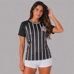 Camisa do Corinthians Raglan - Feminina - Foto 2