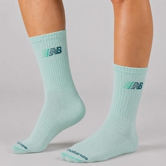 Kit com 4 Pares de Meia Cano Alto New Balance - Feminina - Foto 5