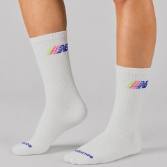 Kit com 4 Pares de Meia Cano Alto New Balance - Feminina - Foto 7