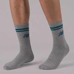 Kit com 3 Pares de Meia Cano Alto New Balance - Masculino - Foto 1