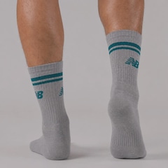 Kit com 3 Pares de Meia Cano Alto New Balance - Masculino - Foto 2