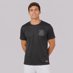 Camisa do Corinthians Escudo Poliamida - Masculina - Foto 1