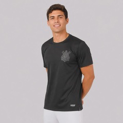 Camisa do Corinthians Escudo Poliamida - Masculina - Foto 2