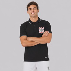 Cmisa Polo do Corinthians Escudo - Masculina - Foto 3