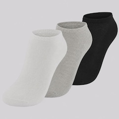 Kit com 3 pares de Meia Sapatilha Dallf - Feminino - Foto 1