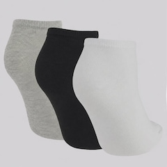 Kit com 3 pares de Meia Sapatilha Dallf - Feminino - Foto 2