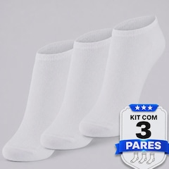 Kit com 3 Pares de Meia Sapatilha Dallf -  Feminino - Foto 3