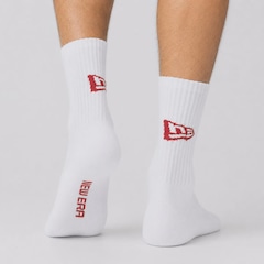 Kit com 3 Pares de Meia Cano Alto New Era Flag - Feminino - Foto 2