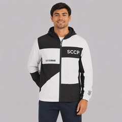 Jaqueta do Corinthians Black &amp; White - Masculina - Foto 1