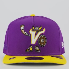 Boné Unissex New Era Minnesota Vikings NFL OTC 5950 - Aba Curva - Foto 2