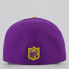 Boné Unissex New Era Minnesota Vikings NFL OTC 5950 - Aba Curva - Foto 3