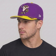 Boné Unissex New Era Minnesota Vikings NFL OTC 5950 - Aba Curva - Foto 5