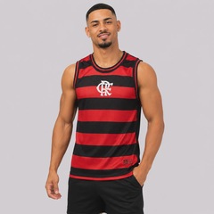 Camiseta Regata do Flamengo Dry Listrada - Masculina - Foto 1