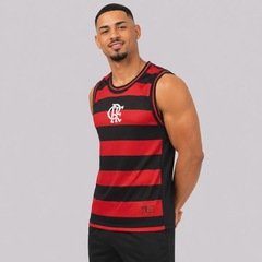 Camiseta Regata do Flamengo Dry Listrada - Masculina - Foto 2