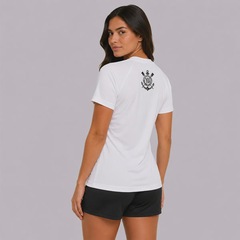 Camisa Baby Look do Corinthians Fitness Dry - Feminina - Foto 4