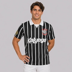 Camisa Polo do Corinthians Retrô Kalunga N° 10 - Masculina - Foto 1