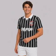 Camisa Polo do Corinthians Retrô Kalunga N° 10 - Masculina - Foto 3