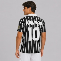 Camisa Polo do Corinthians Retrô Kalunga N° 10 - Masculina - Foto 4