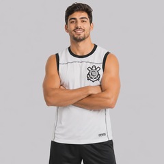 Camiseta Regata do Corinthians Dry Trançador - Masculina - Foto 3