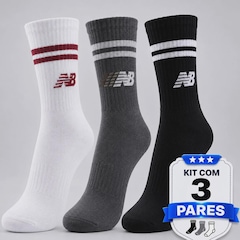Kit com 3 Pares de Meia Cano Alto New Balance - Feminino - Foto 7