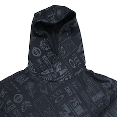 Blusão Oakley O-Mania Full Print Hoodie Blackout Masculina - Foto 2