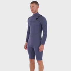 Short John Hurley Air 3/2mm Manga Longa Masculino - Foto 1