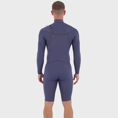 Short John Hurley Air 3/2mm Manga Longa Masculino - Foto 6
