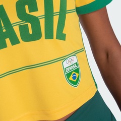 Blusa Cropped Adidas Originals Brasil COB Feminina - Foto 3