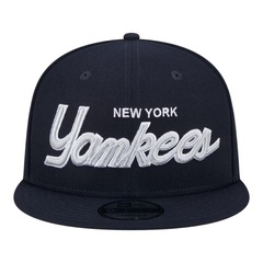 Boné New Era 950 Script New York Yankees Fechado Masculino - Foto 2