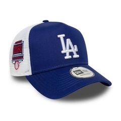 Boné New Era Side Patch Trucker Los Angeles Dodgers Masculino - Foto 3