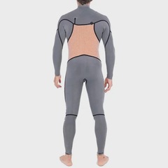 Long John Hurley 3/2mm Plus Printed Chest Zip Masculino - Foto 6