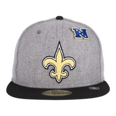 Boné New Era 5950 New Orleans Saints Fechado Masculino - Foto 2