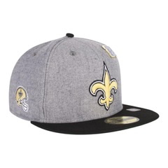 Boné New Era 5950 New Orleans Saints Fechado Masculino - Foto 3